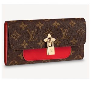 Louis Vuitton Monogram Flower Wallet Coquelicot